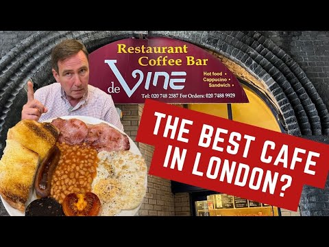 Video thumbnail: Eating a FULL ENGLISH BREAKFAST at LONDON'S BEST CAFE!