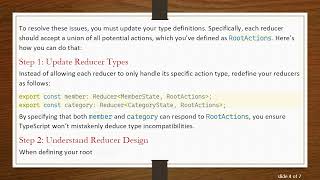 Resolving TypeScript Errors in Redux Reducers Information