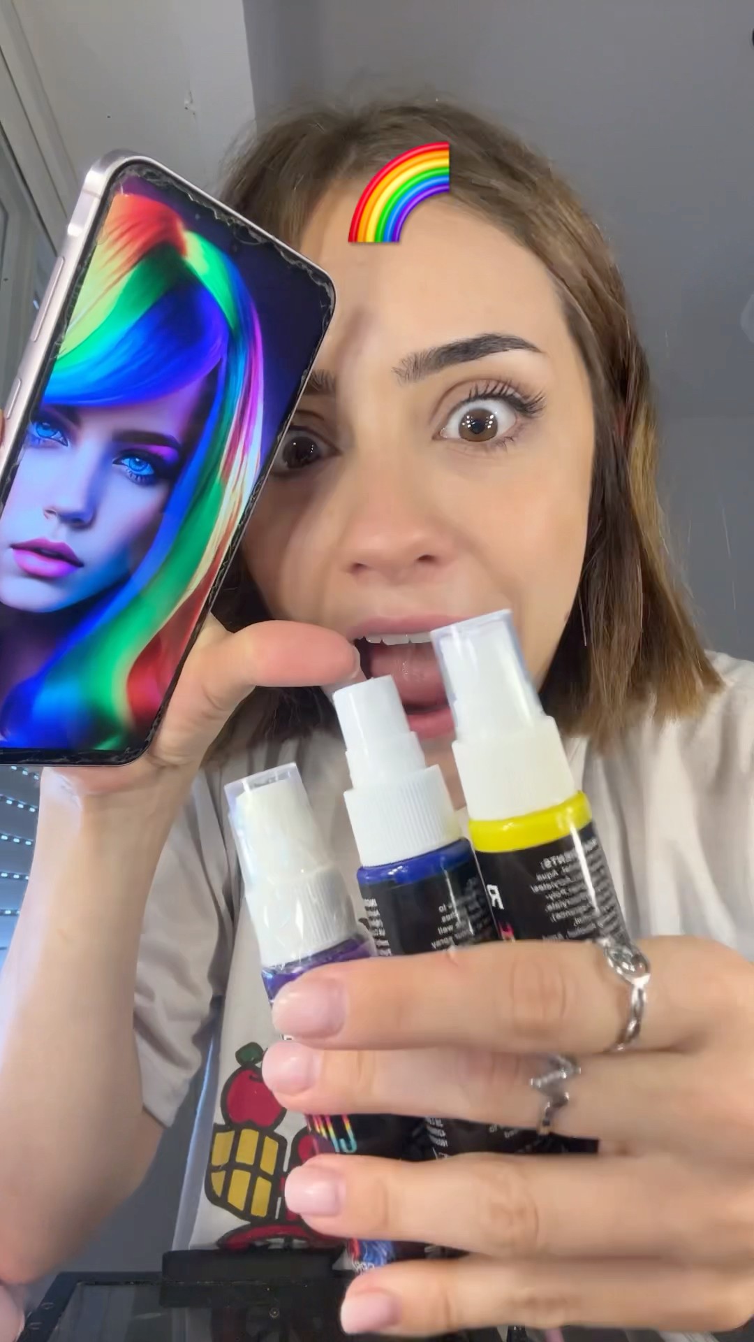 me tiño de multicolor ?? F