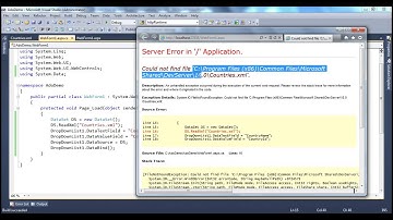 Binding an asp net dropdownlist with an XML file   Part 18