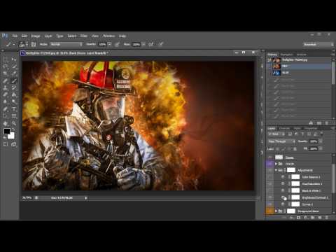 Lightning Smoke Storm Photoshop Action Tutorial Lightning Smoke Storm Photoshop Action Tutorial