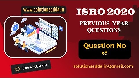 ISRO CS 2020 Q65 | COMPUTER NETWORKS| SOLUTIONS ADDA | CS TEST SERIES |PYQS| EXPLAINED BY ISRO AIR-1