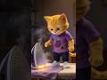 Meow Tried To Iron His New Eid Clothes See What He Did To Himself Funny Video Animation Ai