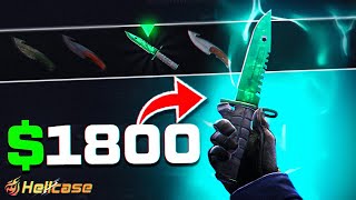 We almost hit a expensive knife from upgrade! (Hellcase Promo Code 2024)