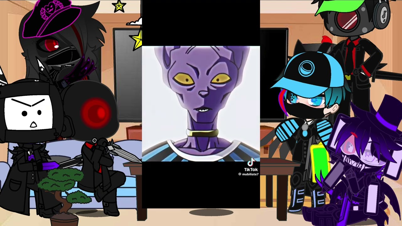 Skibidi toilet react to Beerus | goku | Dragonball | Gacha life