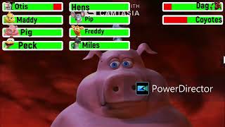 Barnyard (2006) Final Battle with healthbars