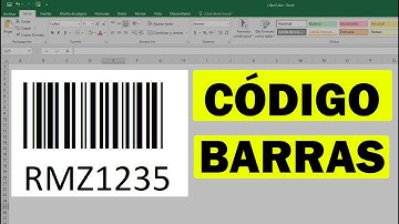 Como hacer un código de barras en Excel