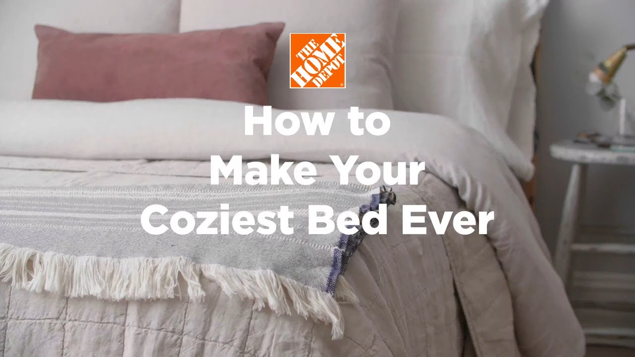 How To Make A Bed Comfy And Restful The Home Depot