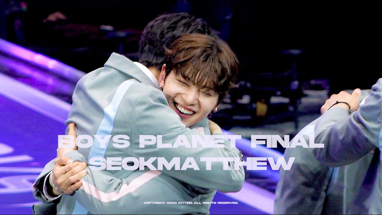 [4K] 230420 Boys Planet Final - '순발식+ending' SEOKMATTHEW fancam 석매튜 직캠
