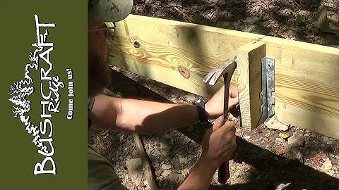 Off-Grid Cabin Build 5.2.2020 -- Hanging the Middle Header Joist