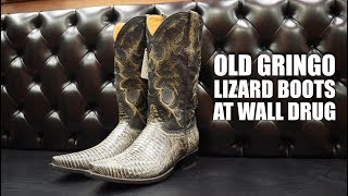 Old Gringo Lizard Cowboy Boots at Wall Drug Store!