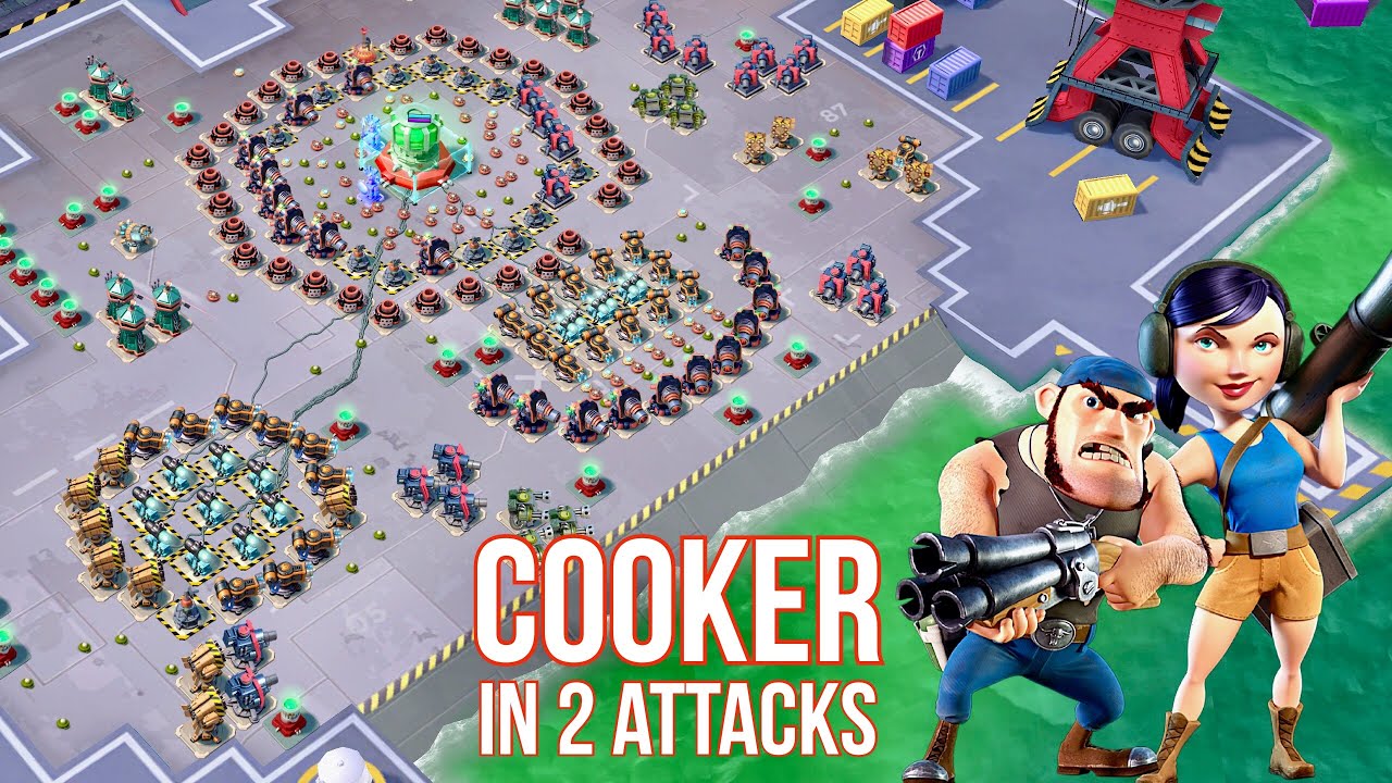 BOOM BEACH // COOKER in 2 attacks 👌🏼 operation FORLORN HOPE // Zookas/Bombardiers/Scorchers strategy