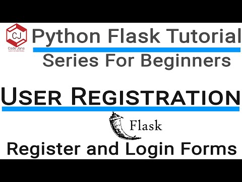 #7 Python Flask Tutorial - Register and Login Page with Flask WTF - Code Jana