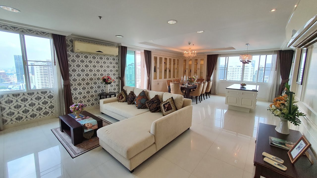 Piyathip Place Bangkok Spacious 4+2 Duplex Apartment for rent - 375 sqm 170,000 THB Pet Friendly