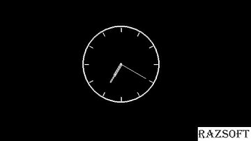 Clock made using c programming and graphics.h | C | Graphics.h | Razsoft