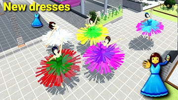 New dresses👗Tutorial in sakura school simulator #shorts