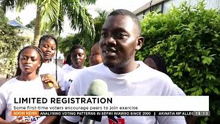 Limited Voter Registration: Some first-time voters encourage peers to join the exercise - Adom News