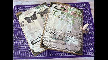Tim Holtz Altered File Folders Tatty Treasure style