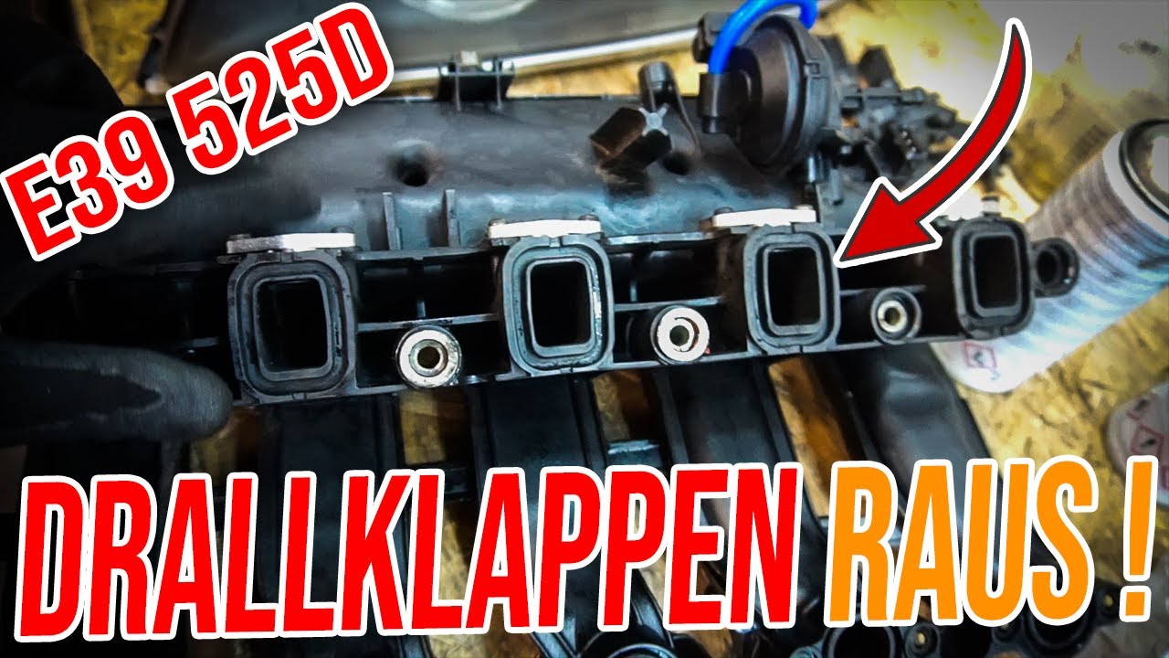 Bmw 9 525d M57 Drallklappen Entfernen Inkl Gluhkerzen Und Unterdruckleitungen Youtube
