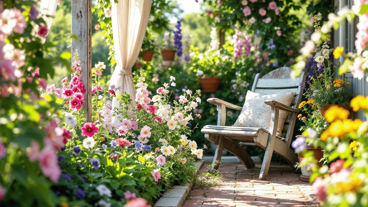 Как небольшое пространство превратилось в потрясающий райский уголок в деревенском стиле!