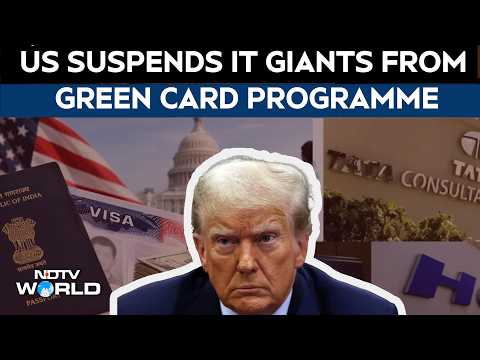 US Visa Crackdown | Trump Suspends Green Card Program For Tech Firms Including TCS, Infosys