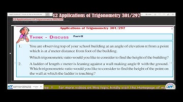 chapter 12  Applications of Trigonometry DO THIS Page 301-297 (TS/AP10TH MATHS ) PART-2