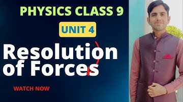 Resolution of force class 9 | 9th class physics | matric part 1 physics, ch 4, resolution of force