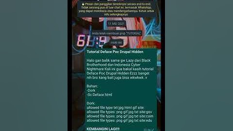 TUTORIAL DEFACE POC DRUPAL HIDDEN