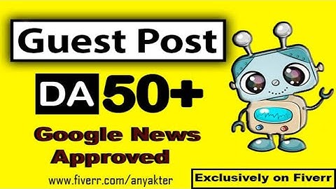 I will do guest post on da 50 google news site 2 dofollow backlink