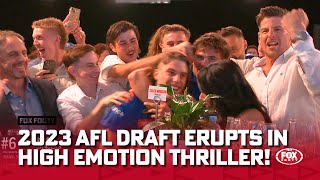 High emotions, Thrilling scenes - 2023 AFL draft ERUPTS | Draft Night, Round 1 | Fox Footy