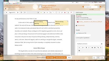 Moodle: Annotate Assignment PDFs