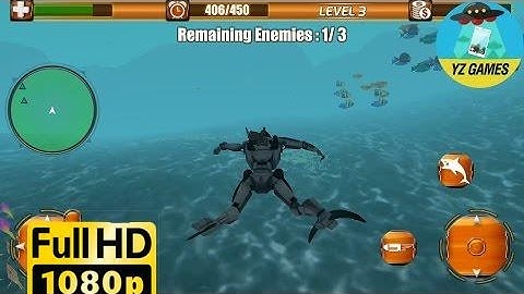 Hungry Shark Robot Transform - Android GamePlay FHD