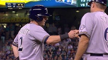 MIL@SEA: Aoki singles to left to drive in Bianchi