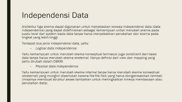 Konsep dan Arsitektur Basis Data