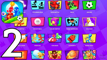 Stickman Party: 4 Player Games - Gameplay Part 2 Walkthrough (iOS,Android)