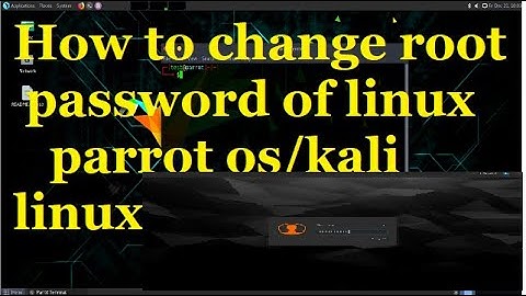 How to change root password of linux machine(parrot os/kali linux) || cyber security || bug bounty