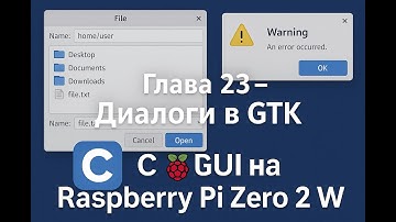Глава 23: Предустановленные диалоги —  🎓 С & GUI на Raspberry Pi Zero 2 W