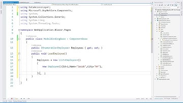 Model Binding in Blazor  |  ASP.NET CORE
