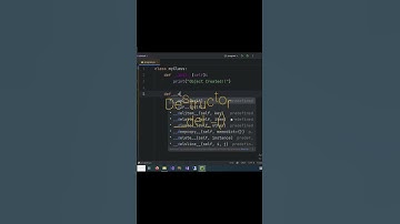 Constructor and Destructor in Python #coding #python #pythonprogramming