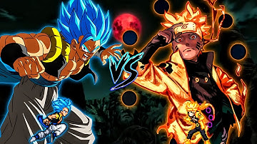 Gogeta DBS (all form) (New) VS Naruto V3 (all form) in Jump Force Mugen