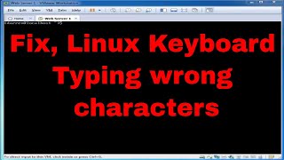 Linux Keyboard wrong