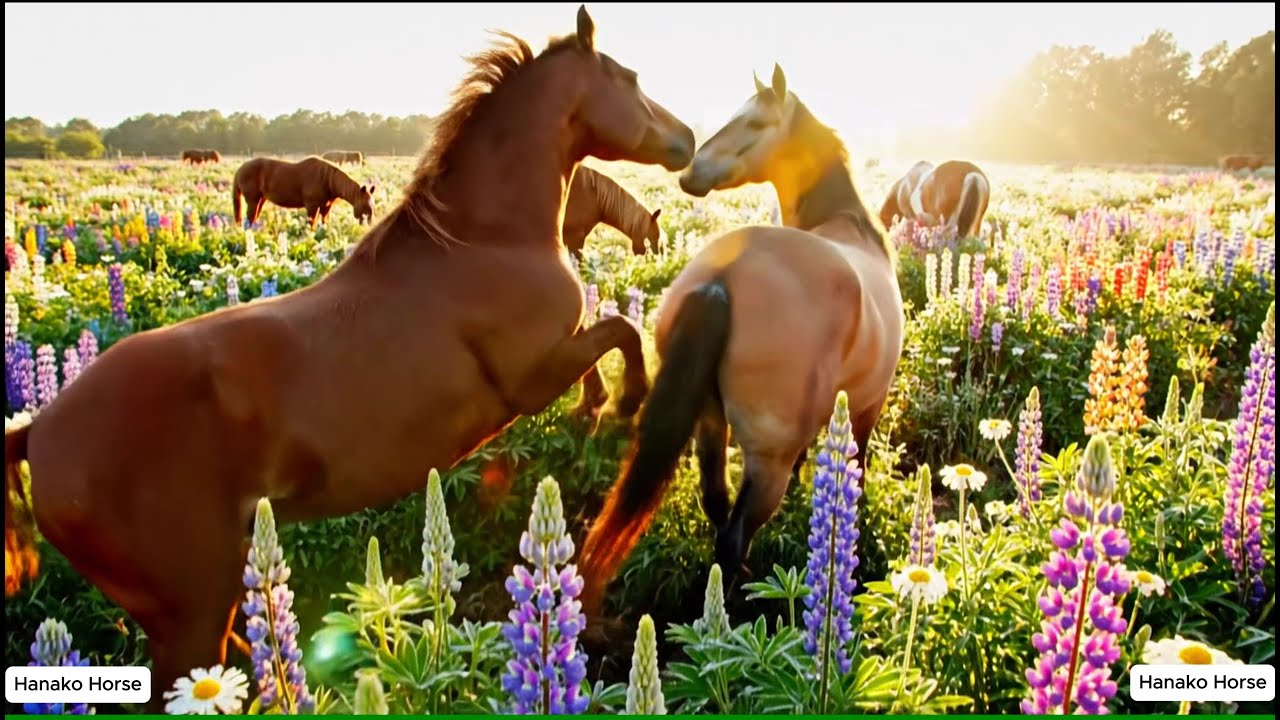 Wild Horse mating at Flower Farm - YouTube