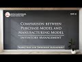 Inv-4 | Comparison of Purchase Model & Manufacturing Model of Inventory Management