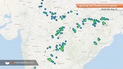 May 10, 05:00 PM Lightning and Thunderstorm Update for India