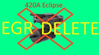 How to do EGR DELETE on 2G Eclipse GS (420A)