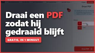 Een PDF draaien zodat hij gedraaid BLIJFT (2026) — gratis Een PDF draaien zodat hij gedraaid BLIJFT (2026) — gratis