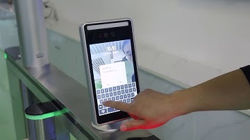 8 Inch Touch Screen Body Detection Face Recognition Access Control Terminal