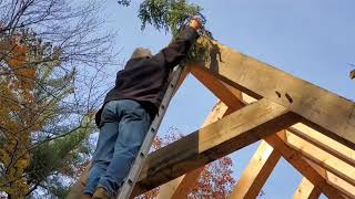 Timberframe raising