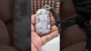 天然翡翠A貨—乘龍天上聖母媽祖娘娘立體厚庄掛件商品編號070102