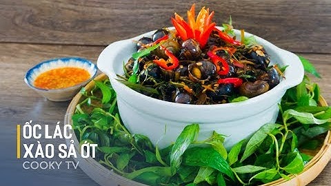 Cách làm ỐC LÁC (Ốc bươu) XÀO SẢ ỚT nhâm nhi cùng hội chiến hữu - Cooky TV